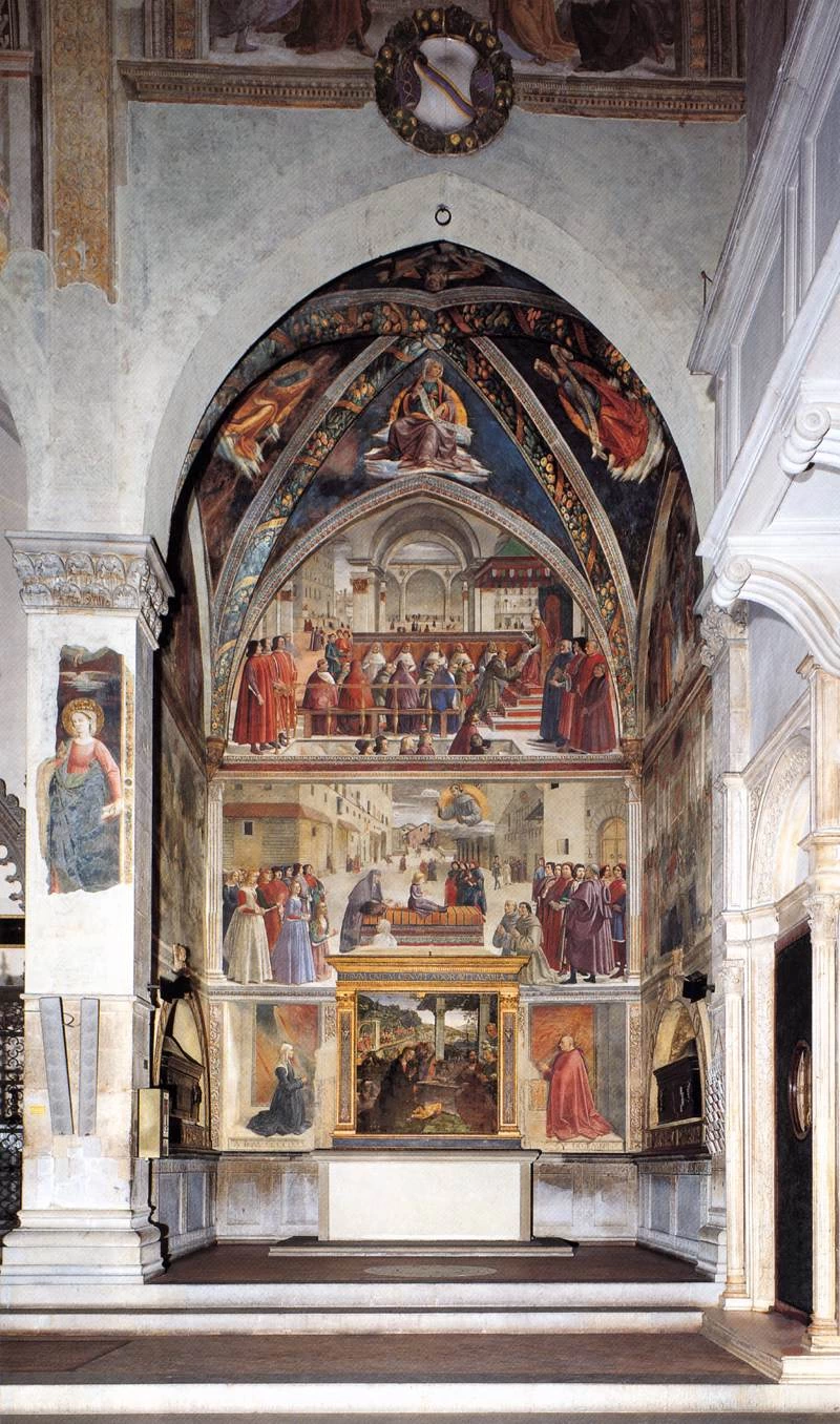 Veduta della cappella Sassetti - Santa Trinità, Firenze
